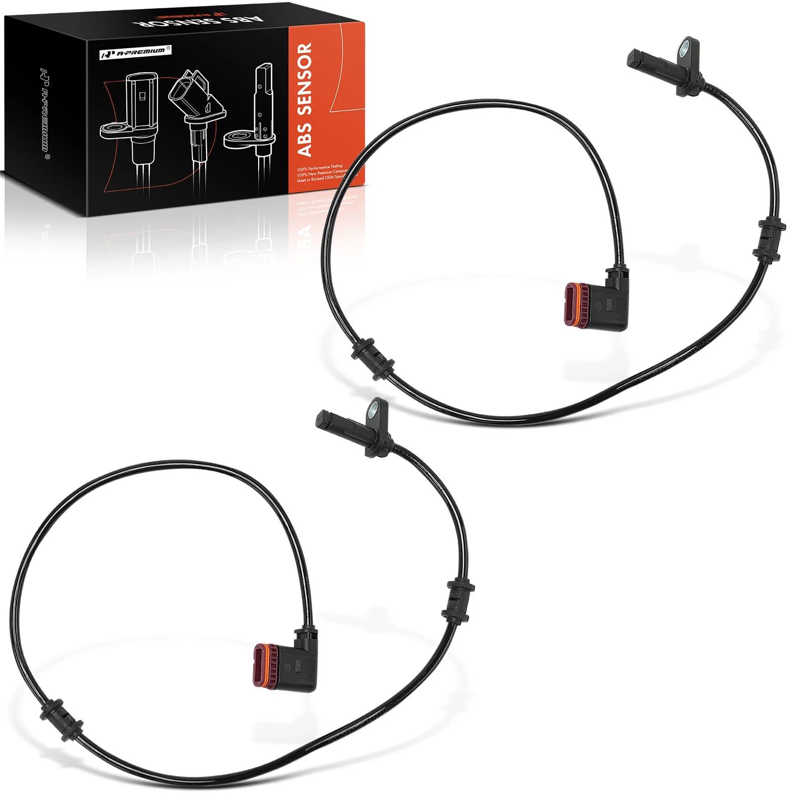 2 Pcs Rear ABS Wheel Speed Sensor for Mercedes-Benz CLS400 E250 E63 AMG E350 E400