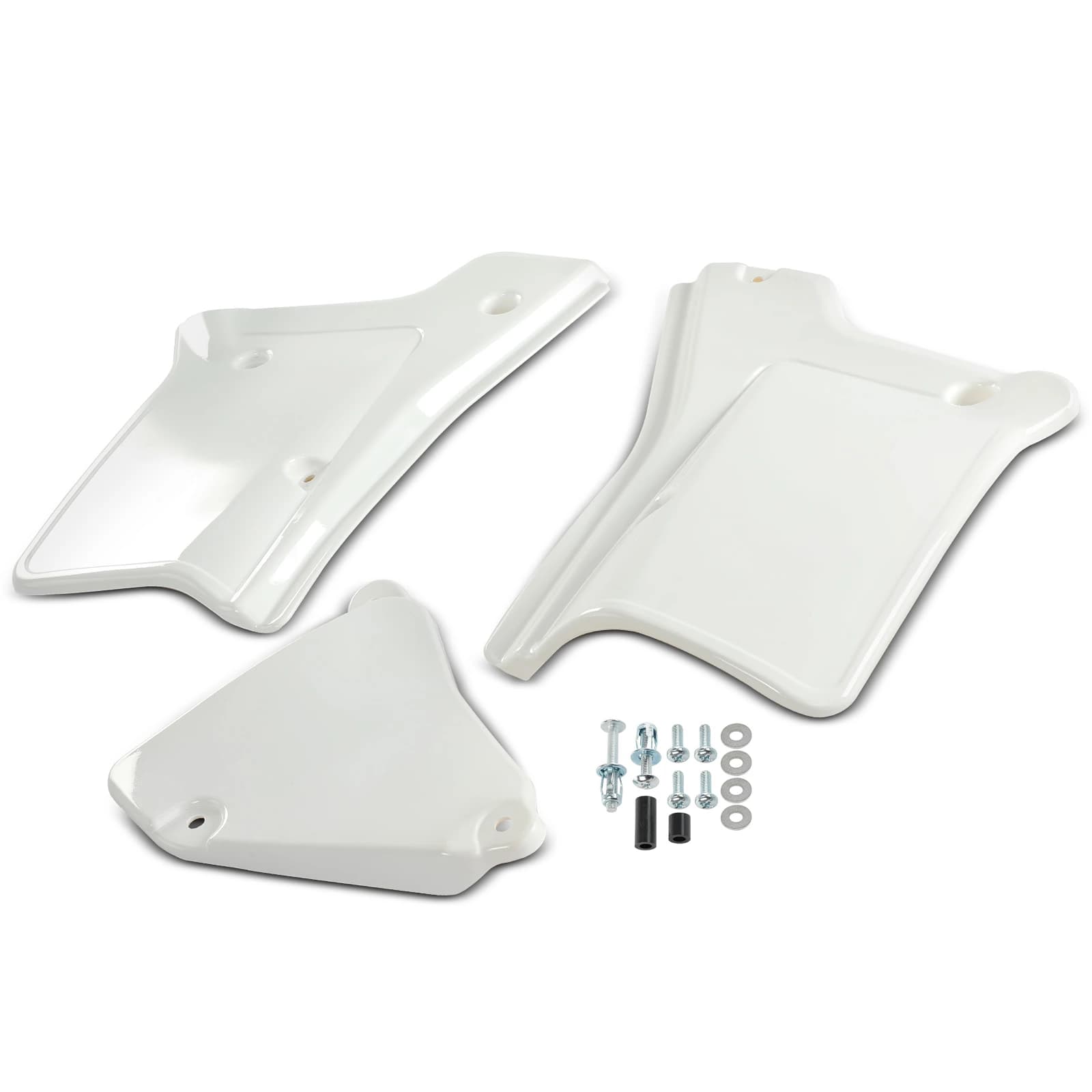 Left & Right White Side Panel Cover Fender Plastic Body for Honda XR200R 84-02 XR250R