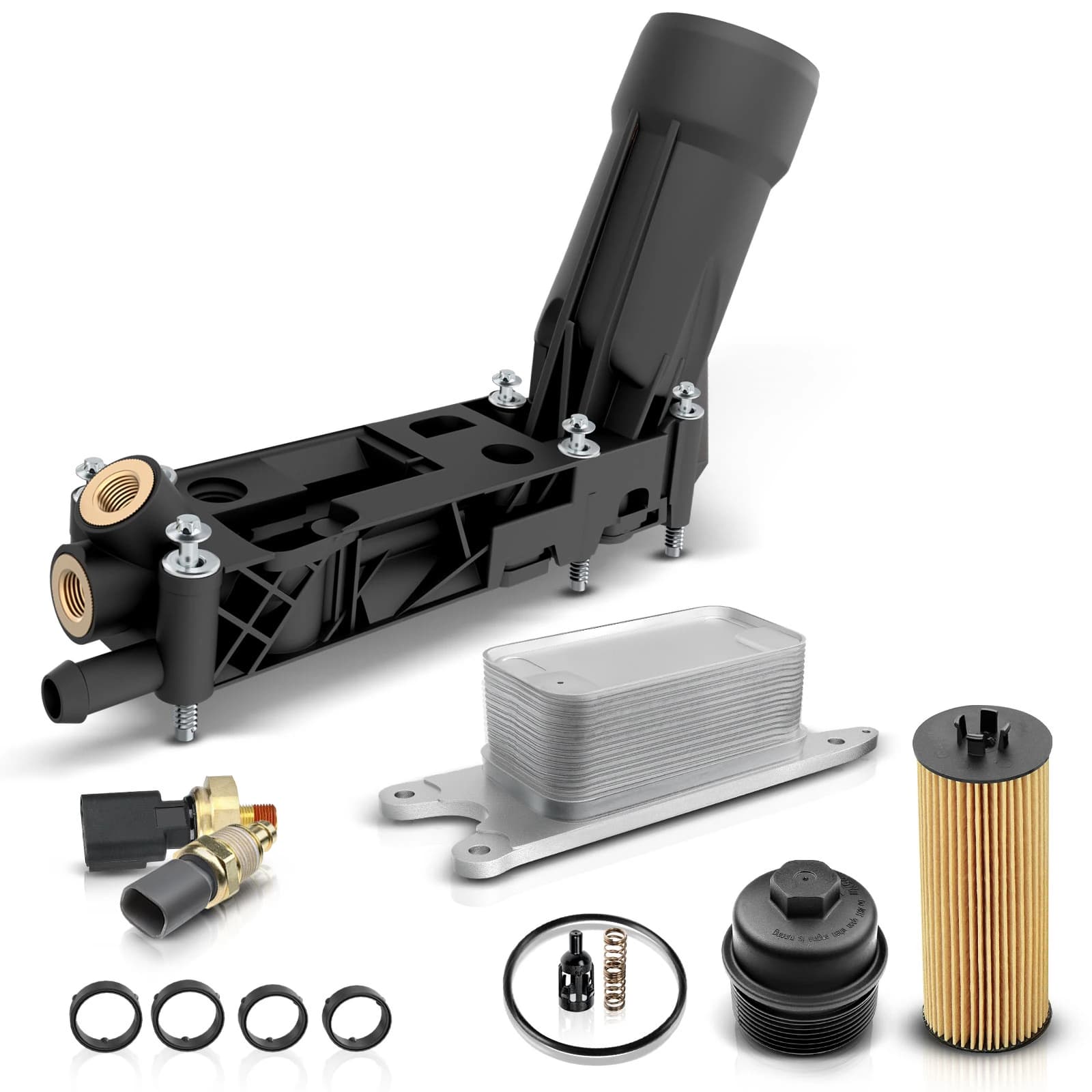 Engine Oil Cooler Filter Housing with Sensor for Dodge Avenger Chrysler Jeep