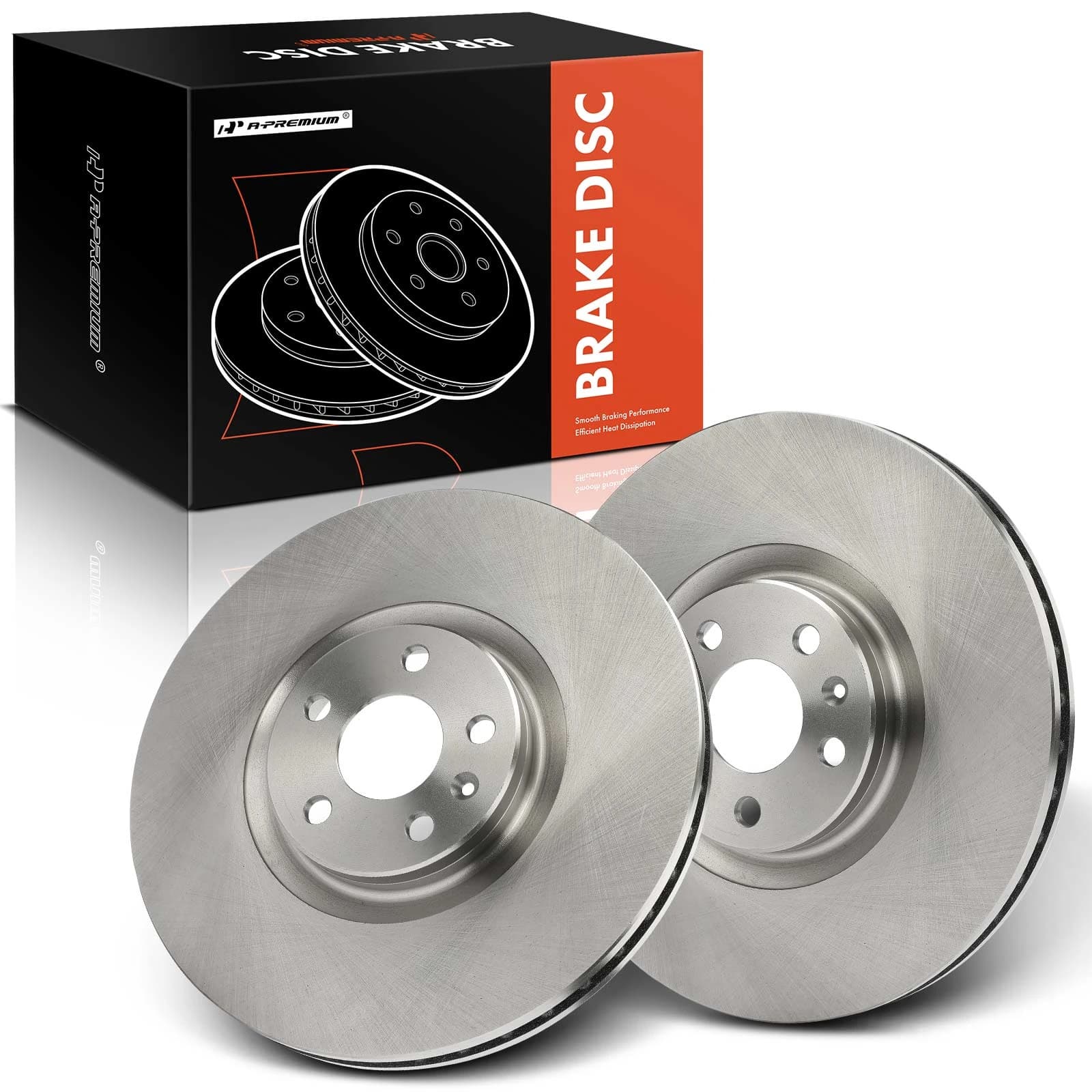 2 Pcs Front Disc Brake Rotors for Volvo V60 V90 Cross Country S60 S90 XC60 XC90