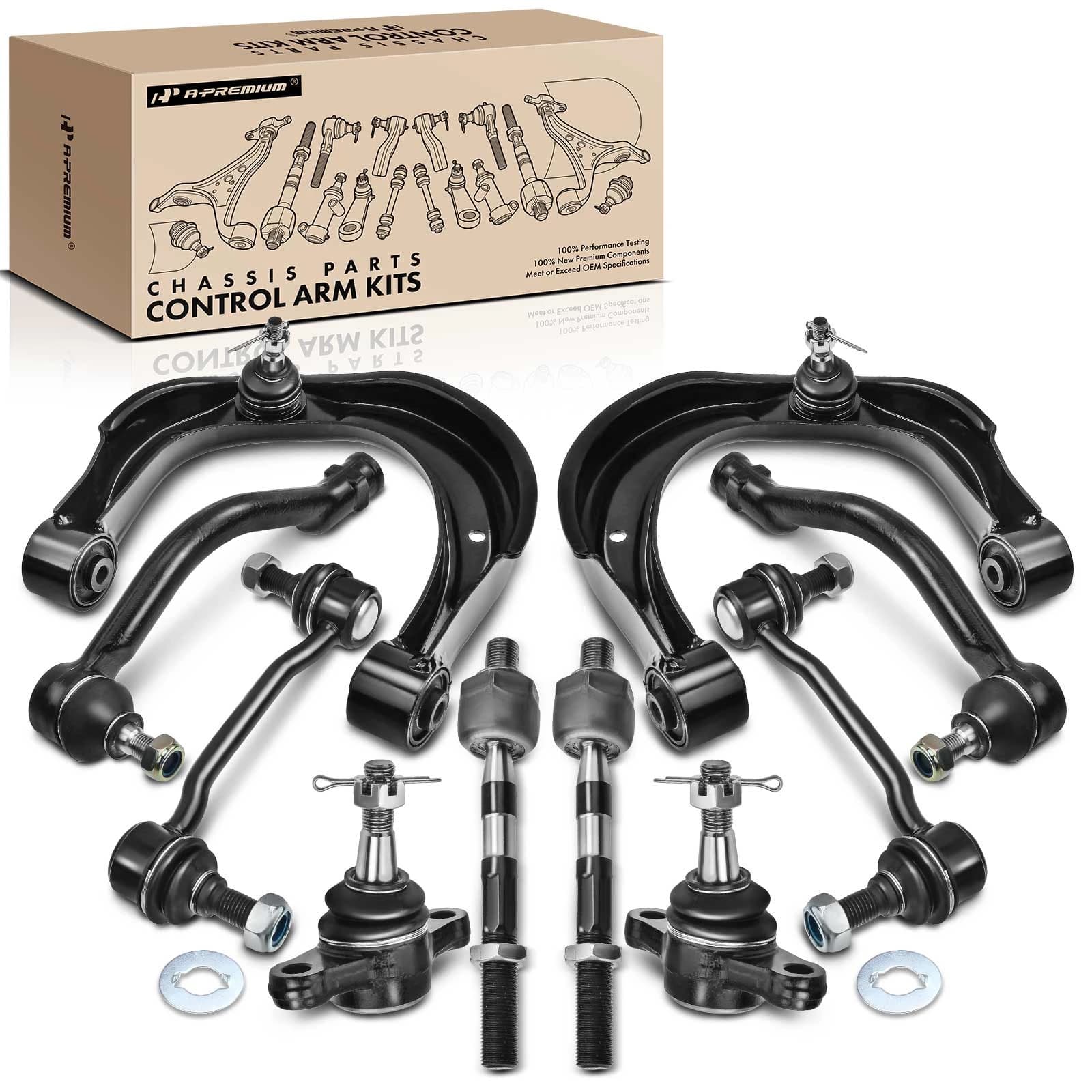 A Set of 10 Control Arm Ball Joint Sway Bar Link Tie Rod End Kit Front Side A-Premium APCA2805