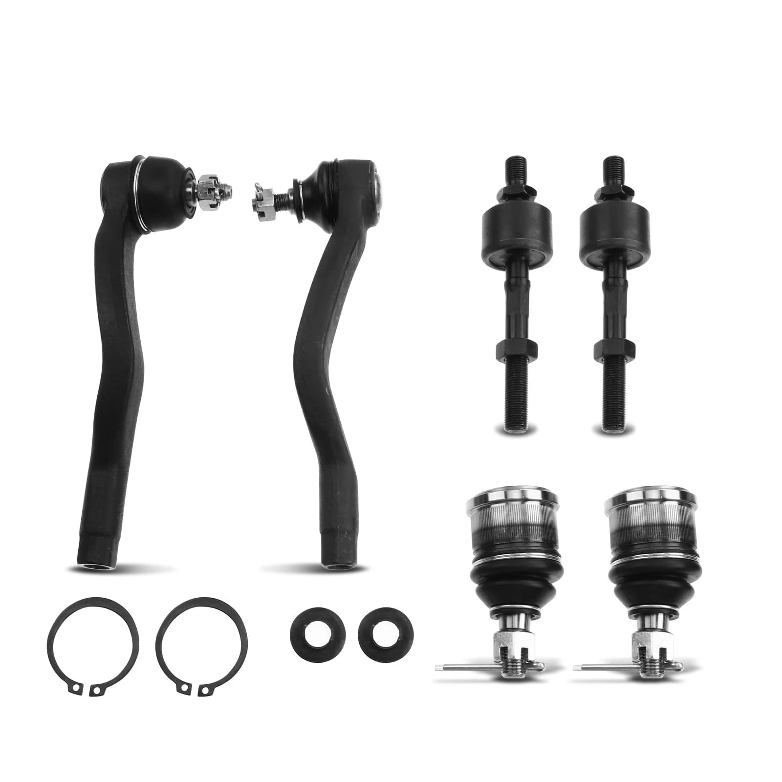 A Set of 6 Ball Joint and Tie Rod End Kit Front Side A-Premium APCA2696