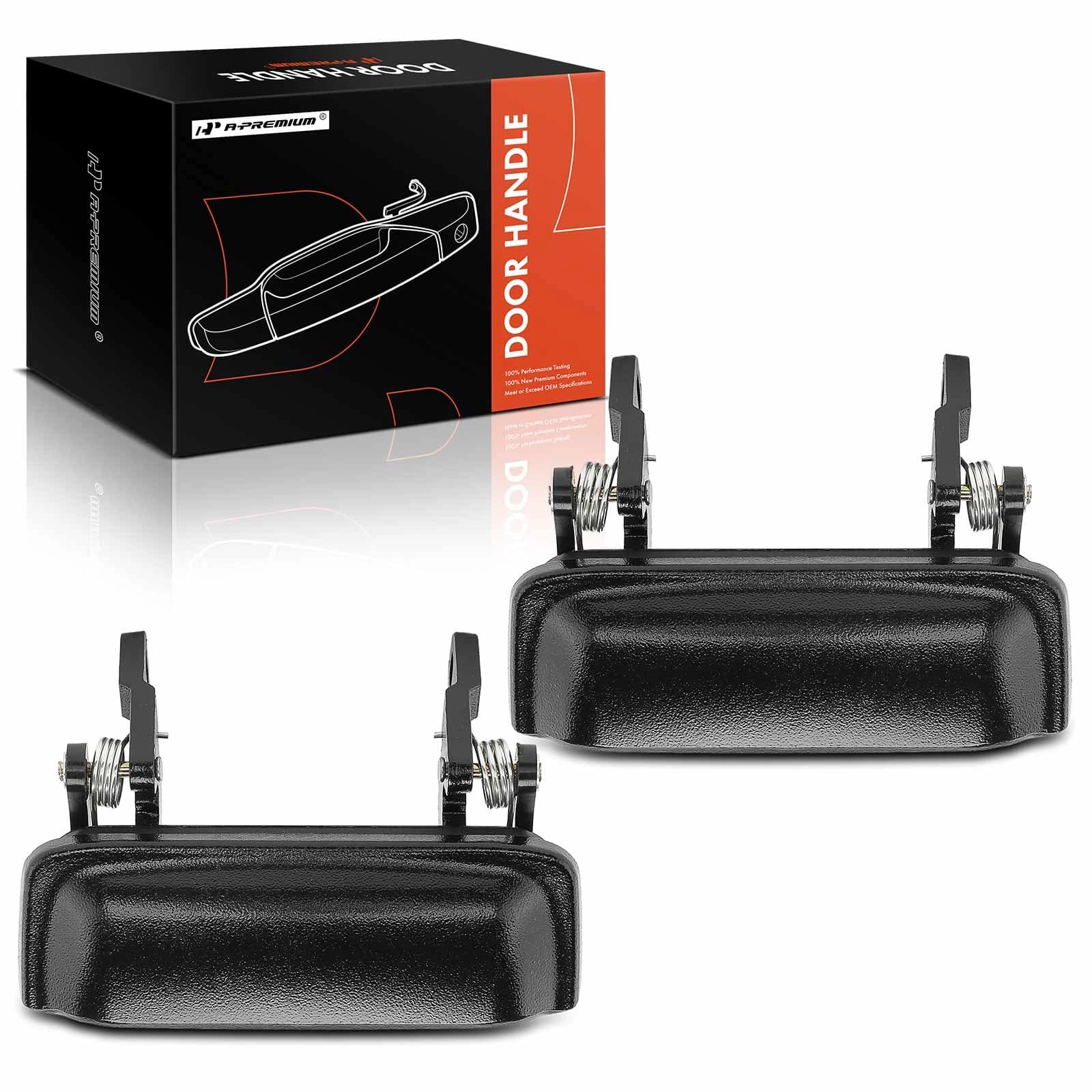 2 Pcs Front Textured Black Exterior Door Handle for Mazda B2300 Ford Ranger 01-11