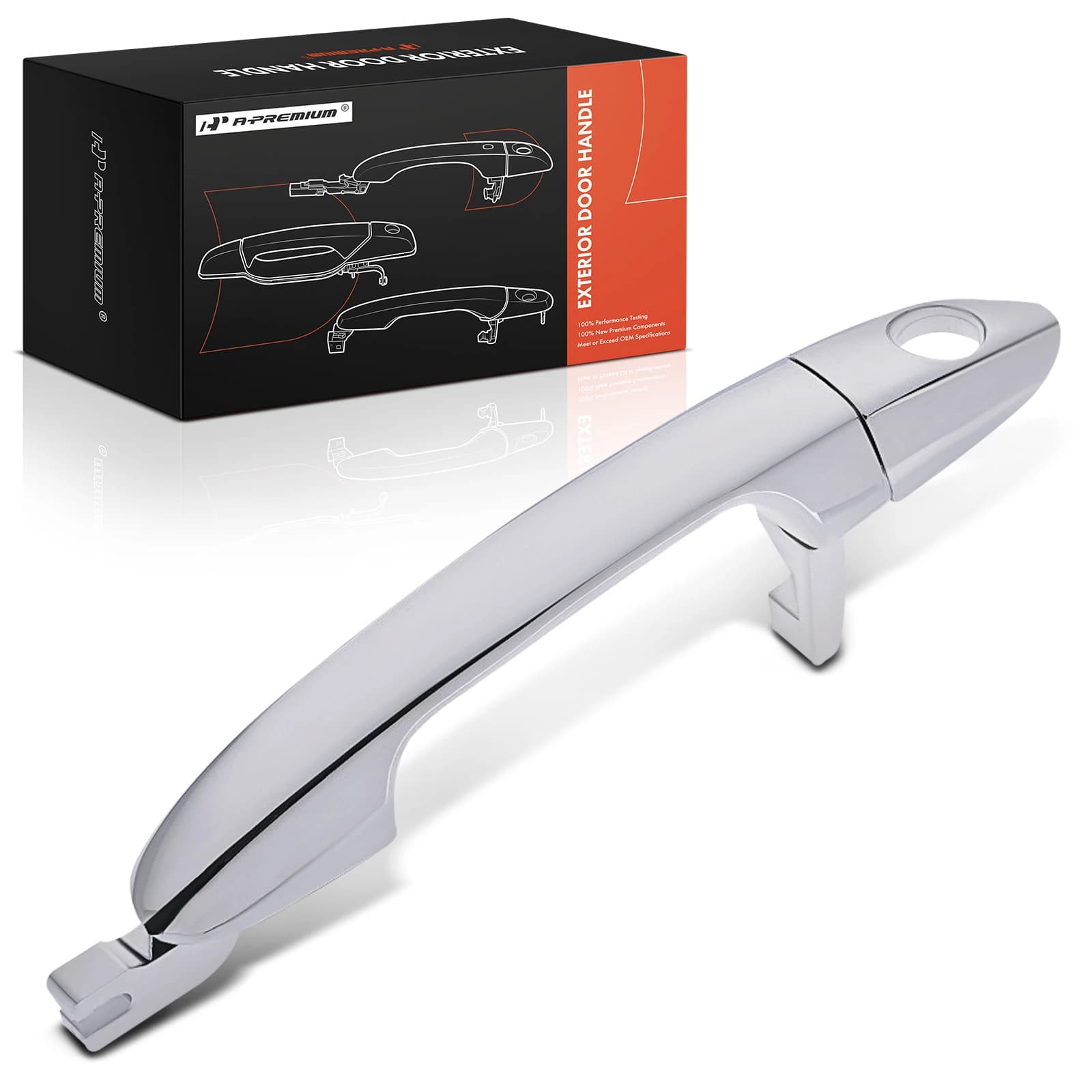 Front Driver Chrome Exterior Door Handle for Kia Spectra 2004-2009 Spectra5 2005-2009