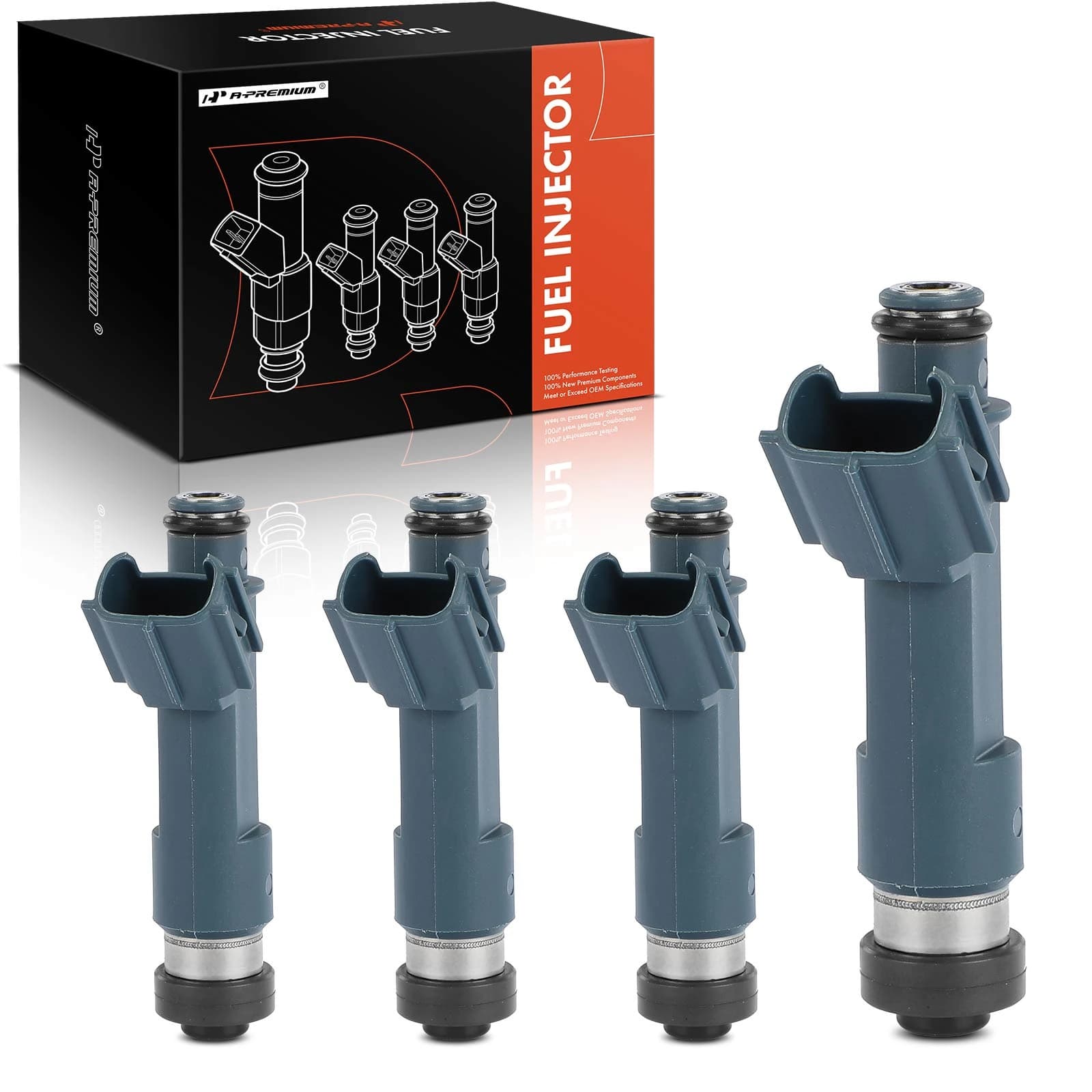 4-Pc Fuel Injector 2-Blade Terminal A-Premium APFI343