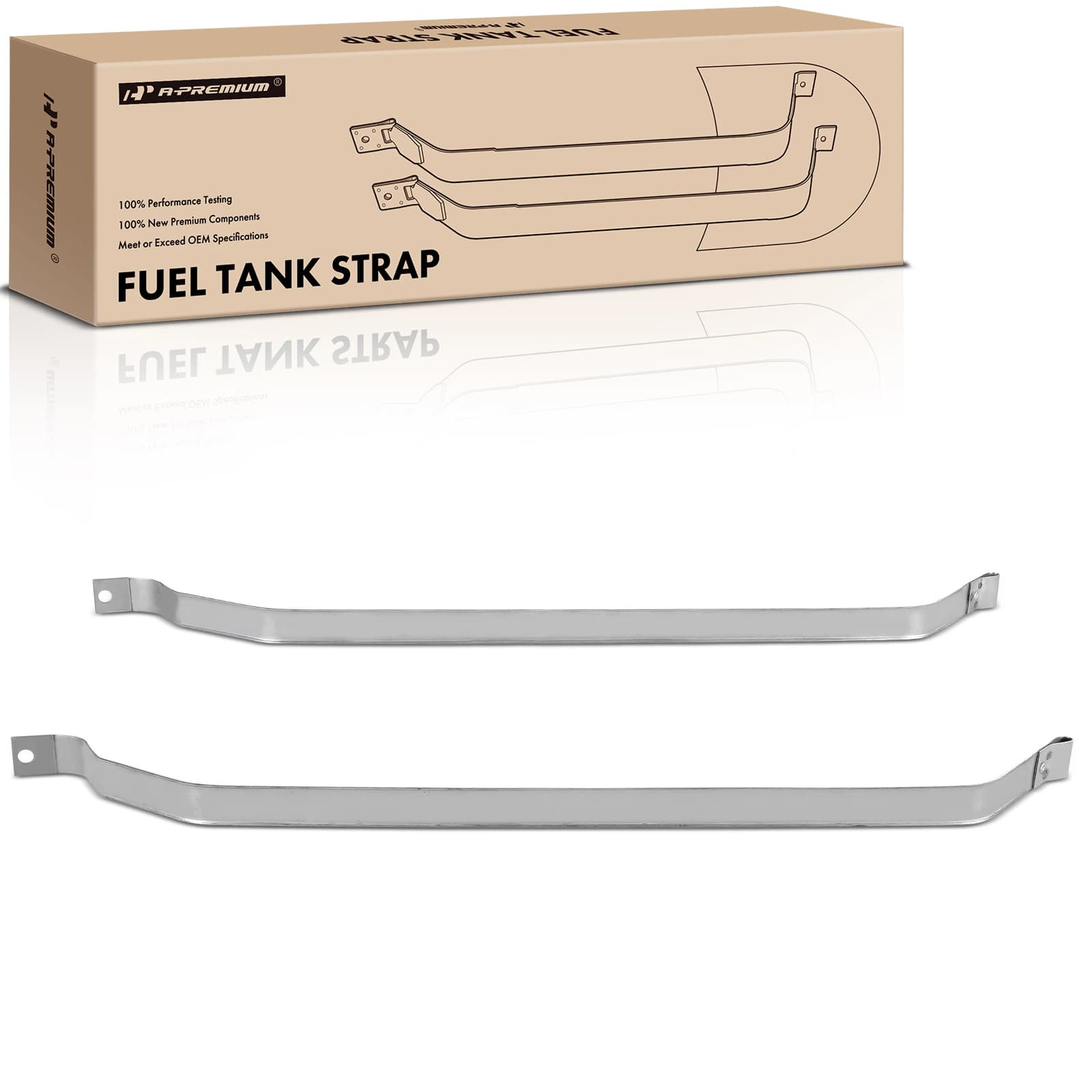 2 Pcs Steel Fuel Tank Straps for Ford Thunderbird Mercury Cougar 1986-1988