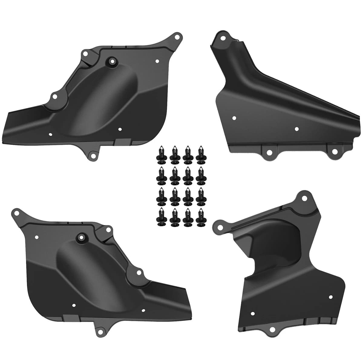 4 Pcs Front Fender Liners Seal Guard Splash Shield for Toyota Land Cruiser 07-20