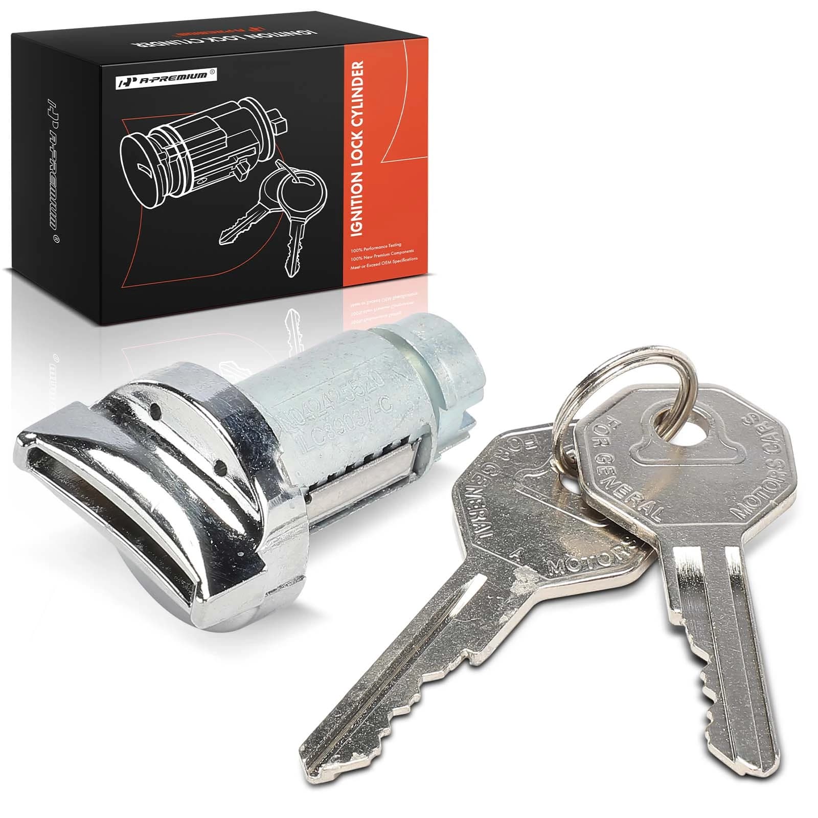 Ignition Lock Cylinder Zamak 5 with Keys for Chevrolet Corvette 1953-1964