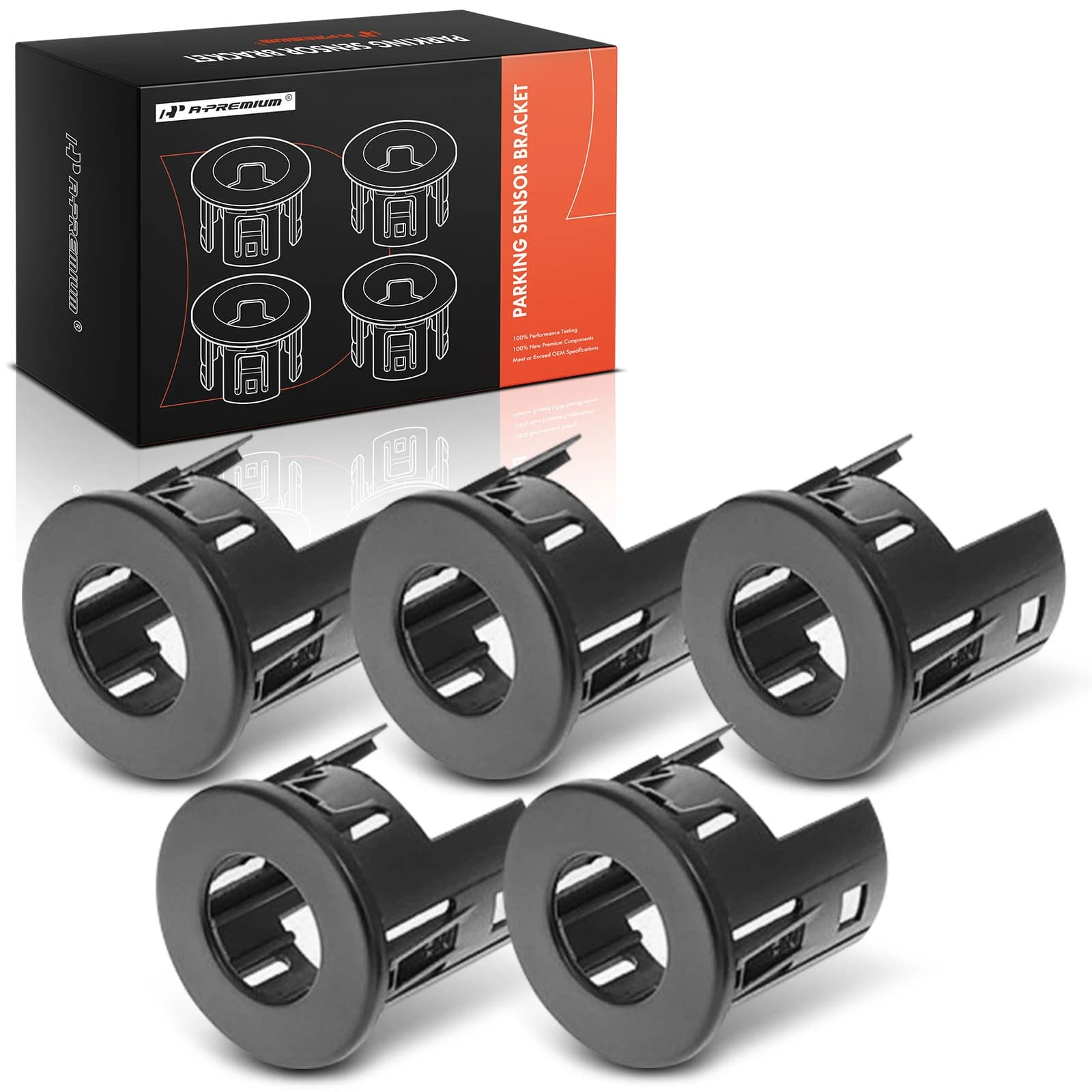 5 Pcs Front & Rear & Center Parking Sensor Bezel for Ram 1500 2014-2023 1500