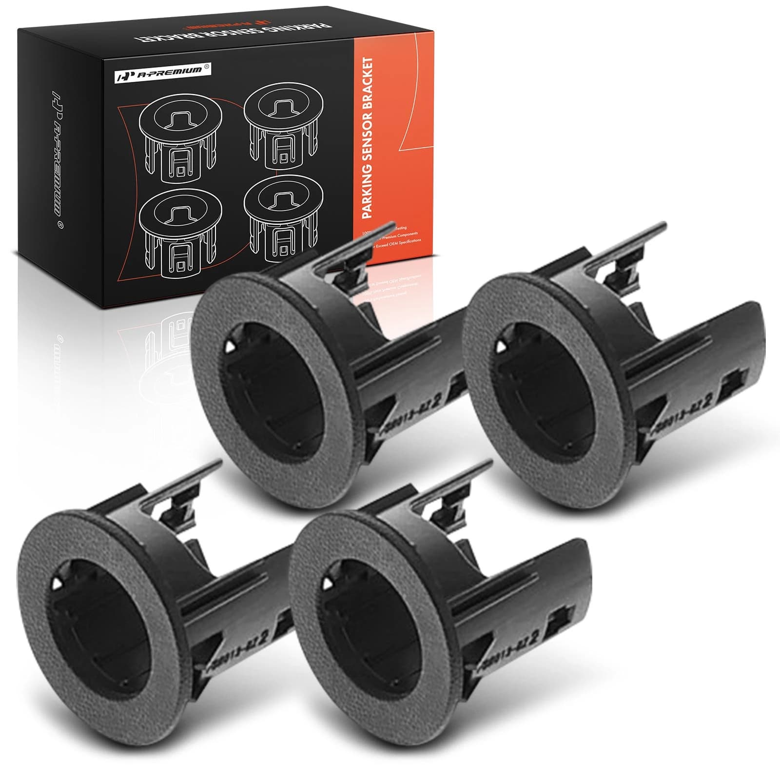 4 Pcs Rear Inner & Outer Parking Sensor Bezel for Ford F-250 F-350 F-450 F-550