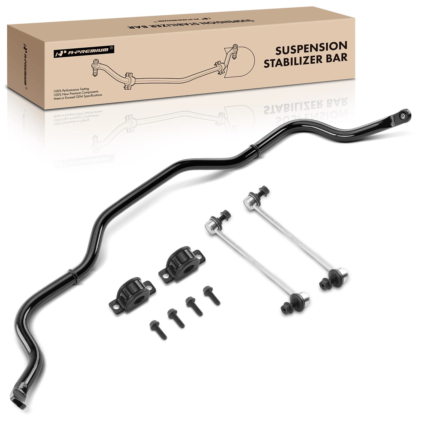 Front Stabilizer Sway Bar with Bushing Kit for Chevy Equinox GMC Terrain 10-17