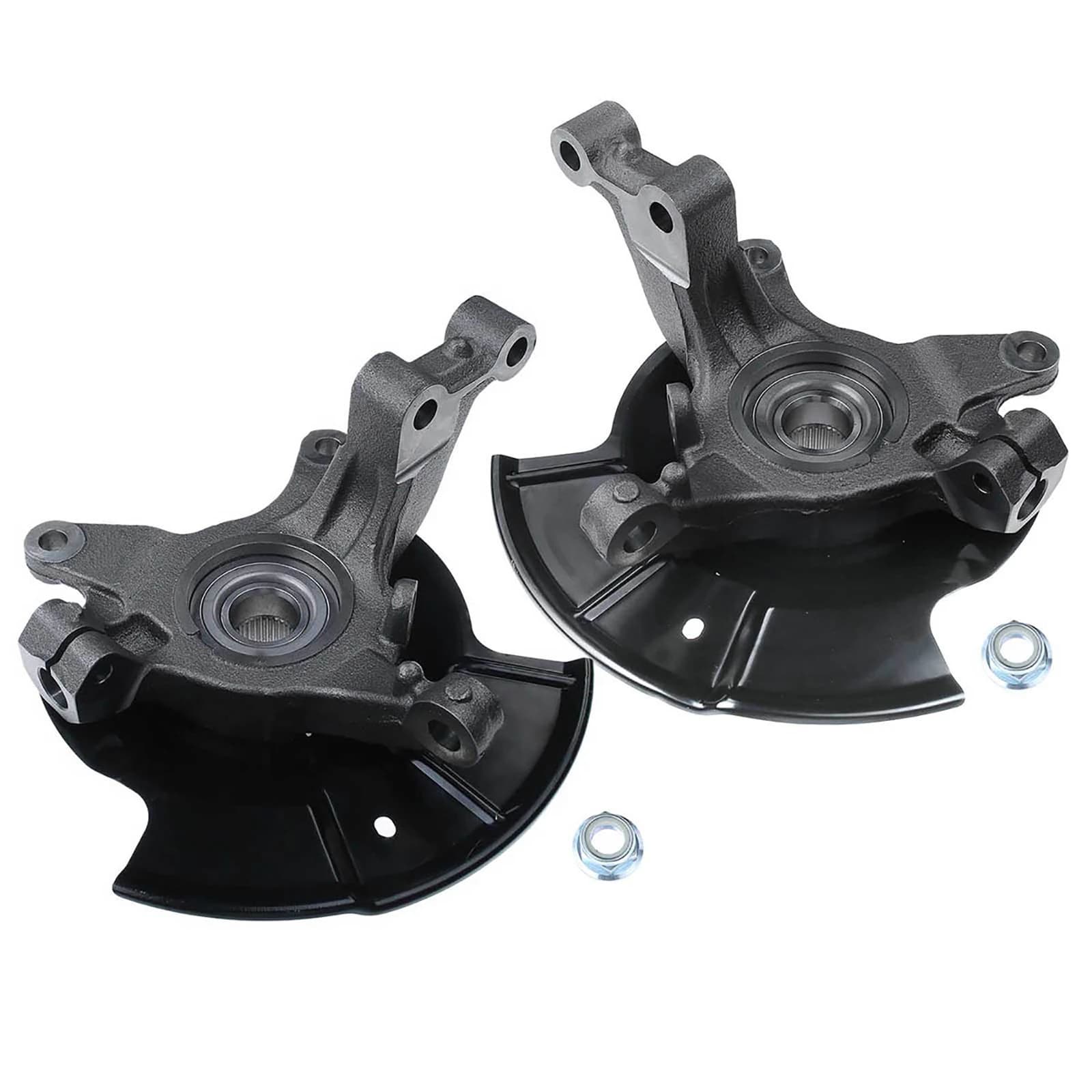 2 Pcs Front Steering Knuckle & Wheel Hub Bearing Assembly for Ford Edge V6 3.5L