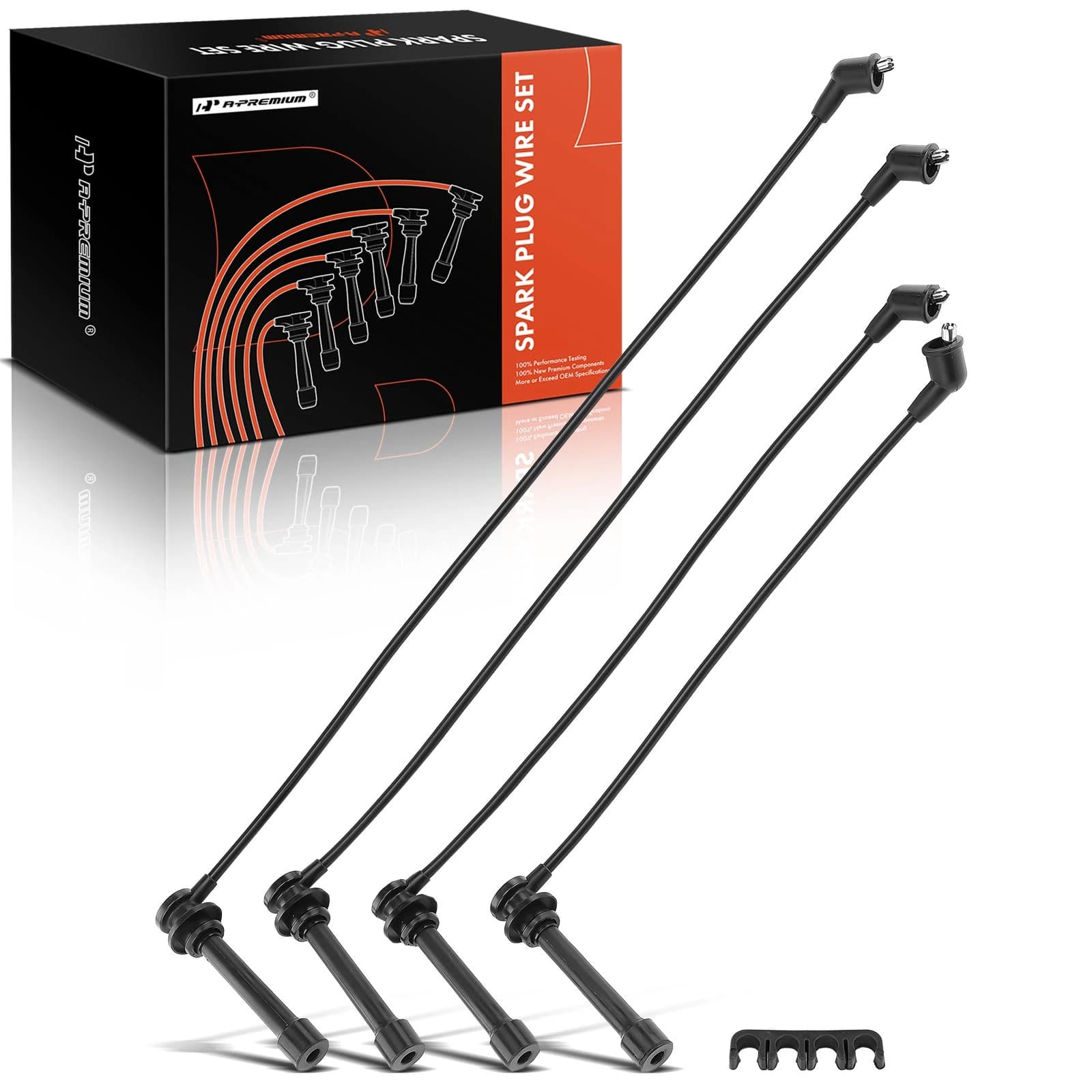 4 Pcs Spark Plug Wire Set for Nissan Frontier 1998-2001 Xterra 2000-2001 2.4L