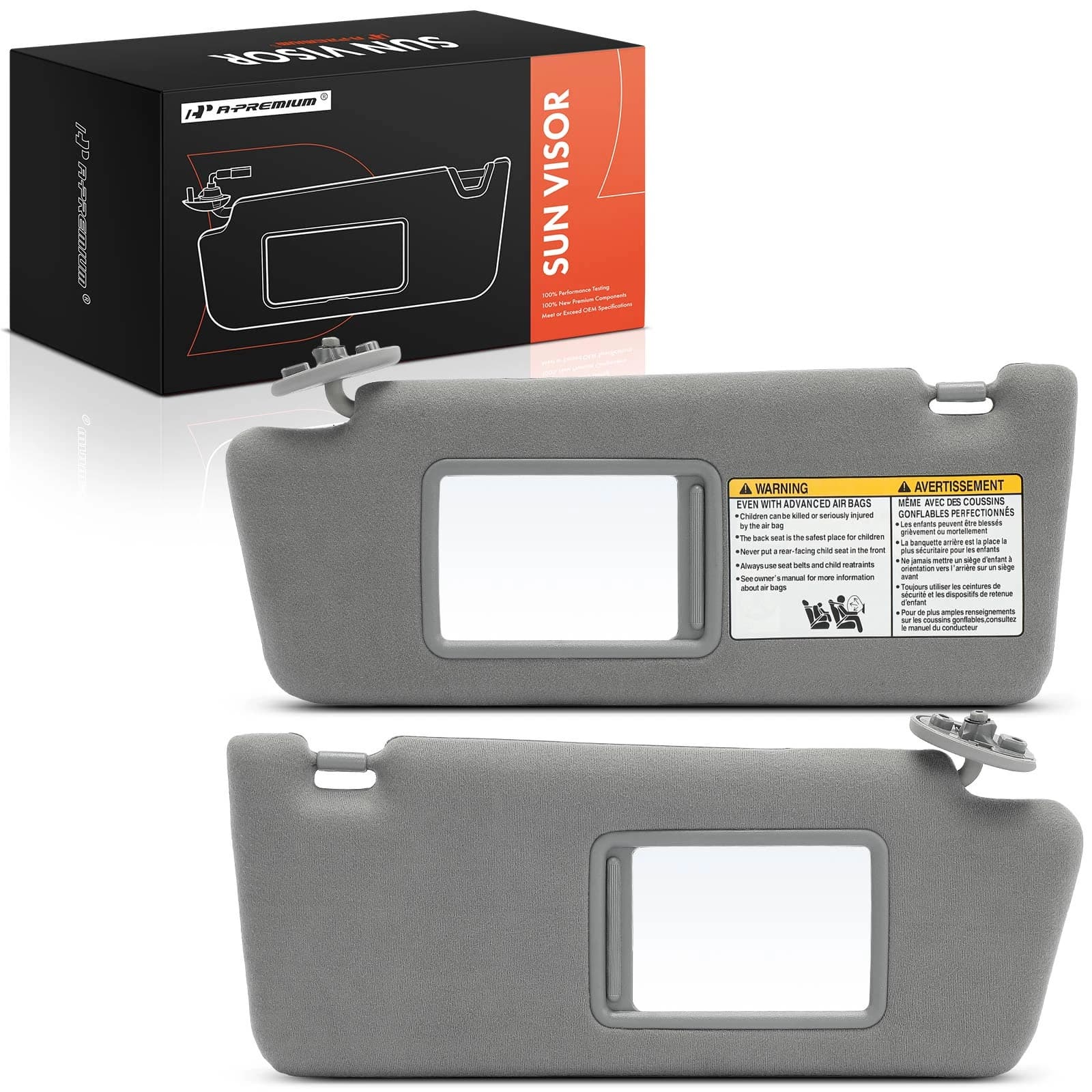 A-Premium APSVR003 Sun Visor Driver & Passenger