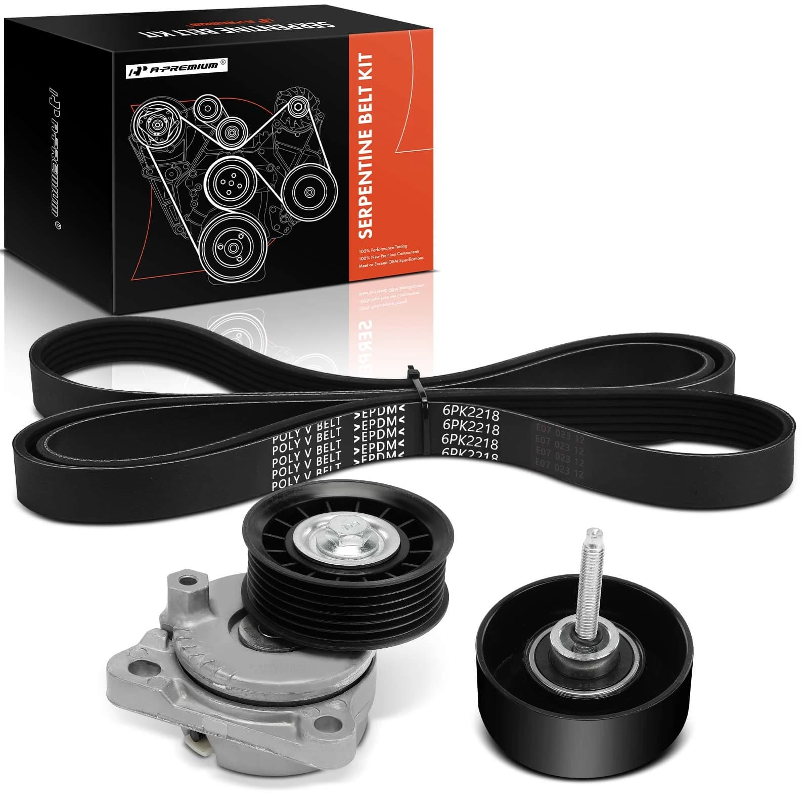 3 Pcs Serpentine Belt Drive Component Kit for Ford Focus 2005-2006 L4 2.0L GAS