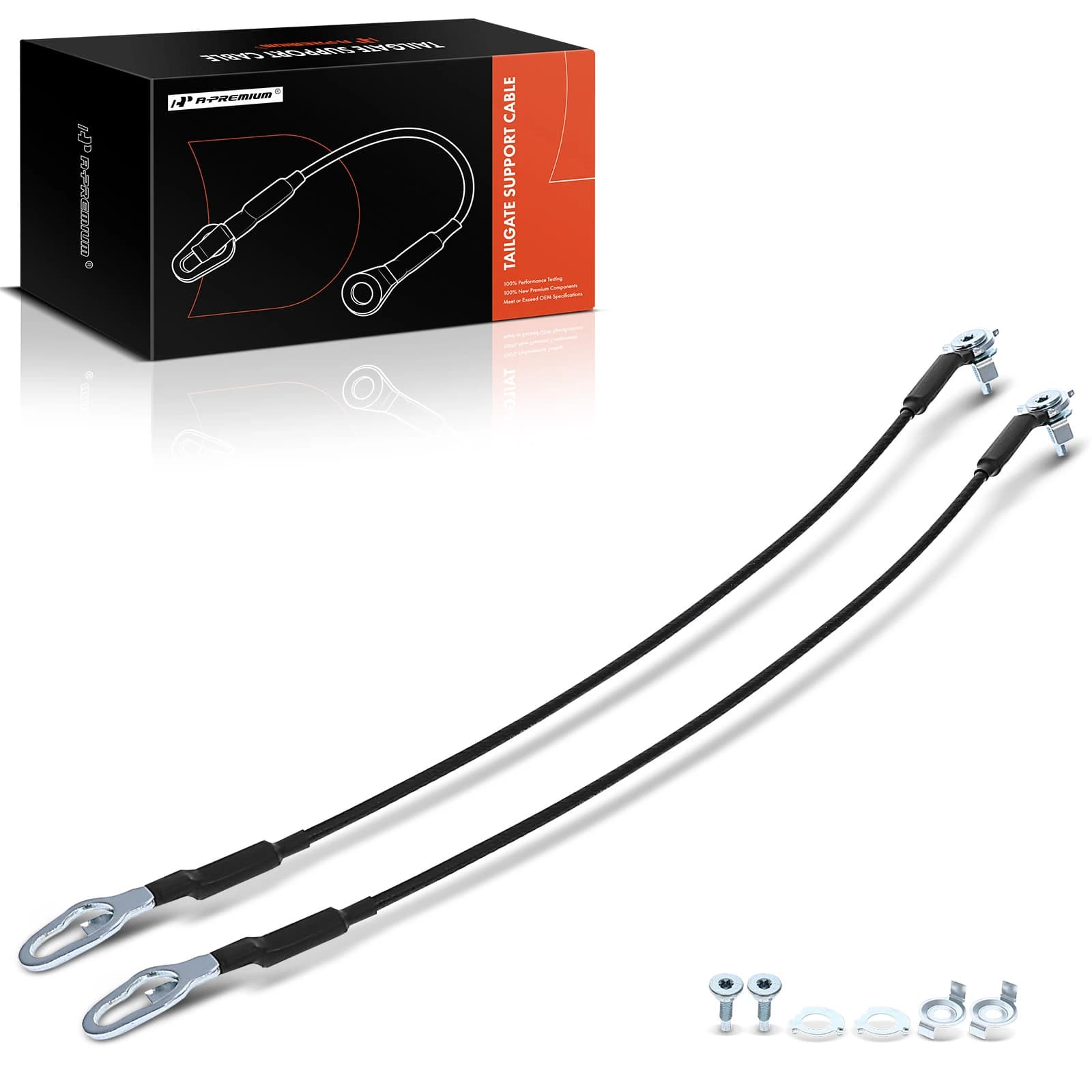 2 Pcs Rear Tailgate Support Cable for Ford F-150 2015-2023 560mm