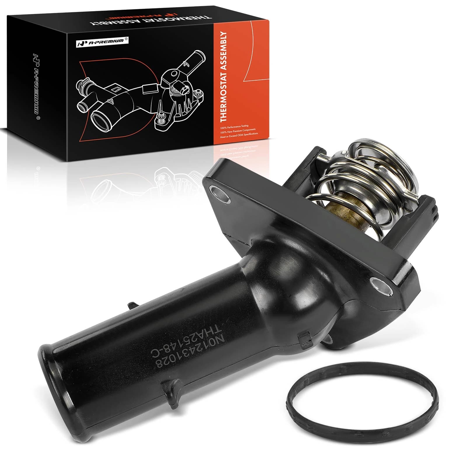 Thermostat Housing Assembly with Thermostat for Toyota Tacoma 2005-2015 FJ Cruiser