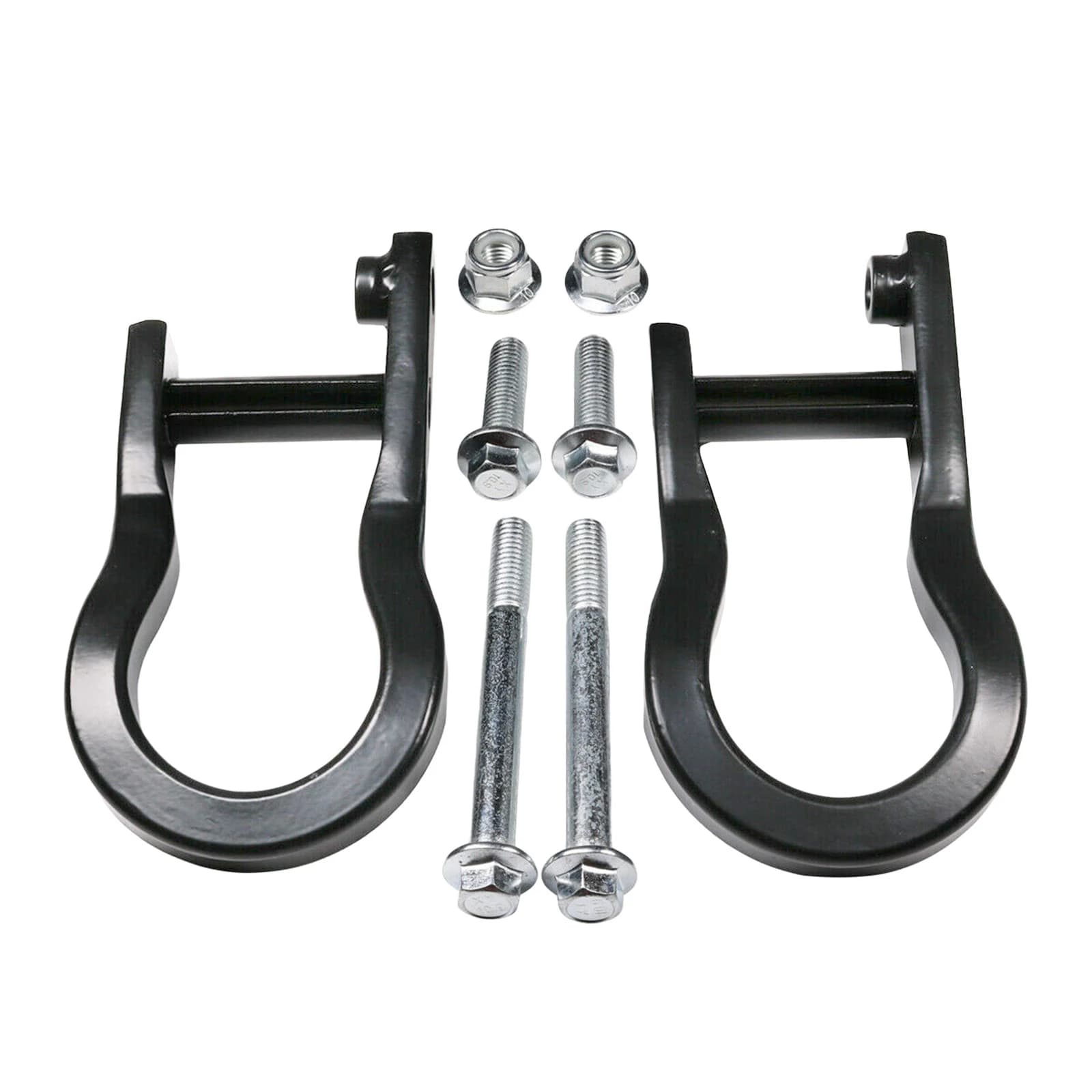 2 Pcs Black Front Tow Hooks for Chevrolet GMC Silverado Sierra 1500 2007-2019