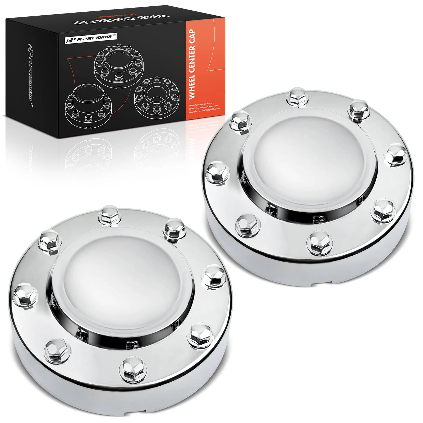 2 Pcs Front Wheel Center Cap for Ram 3500 2011-2018 with Dual Rear Wheel