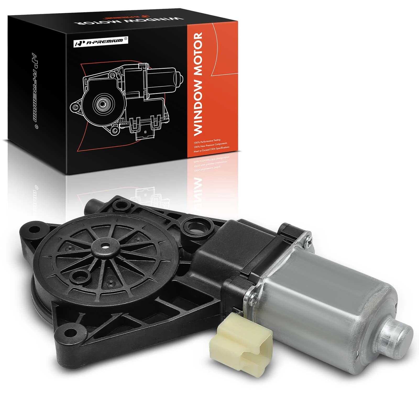 Front Passenger Power Window Motor with 2 Pins for Ford Fusion 06-12 Mercury Milan