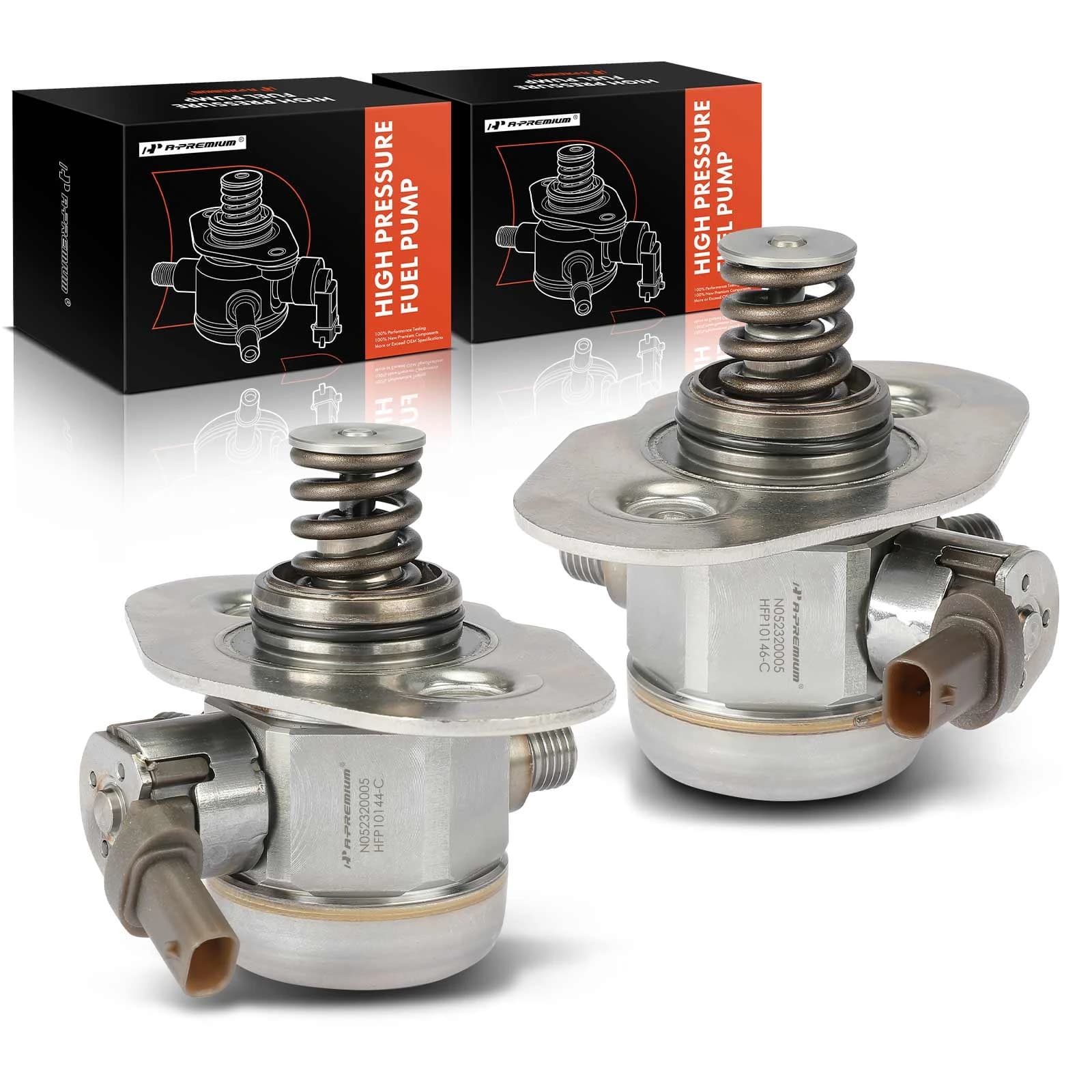 2 Pcs Left & Right High Pressure Fuel Pump for BMW 750i Alpina B7 M550i xDrive 4.4L